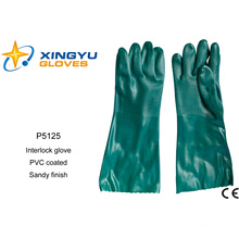 Cotton Interlock PVC Coated Safety Work Glove (P5125)